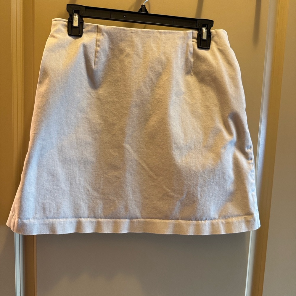 Khaki Mini Skirt With Pockets